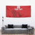 Custom Sint Maarten Football Red Version Tapestry Go Champion