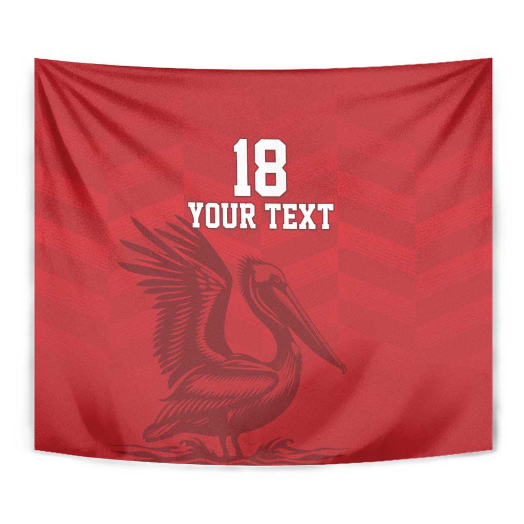 Custom Sint Maarten Football Red Version Tapestry Go Champion