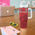 Custom Sint Maarten Football Red Version Tumbler With Handle Go Champion