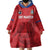 Custom Sint Maarten Football Red Version Wearable Blanket Hoodie Go Champion