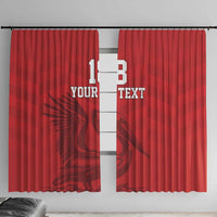 Custom Sint Maarten Football Red Version Window Curtain Go Champion