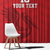 Custom Sint Maarten Football Red Version Window Curtain Go Champion