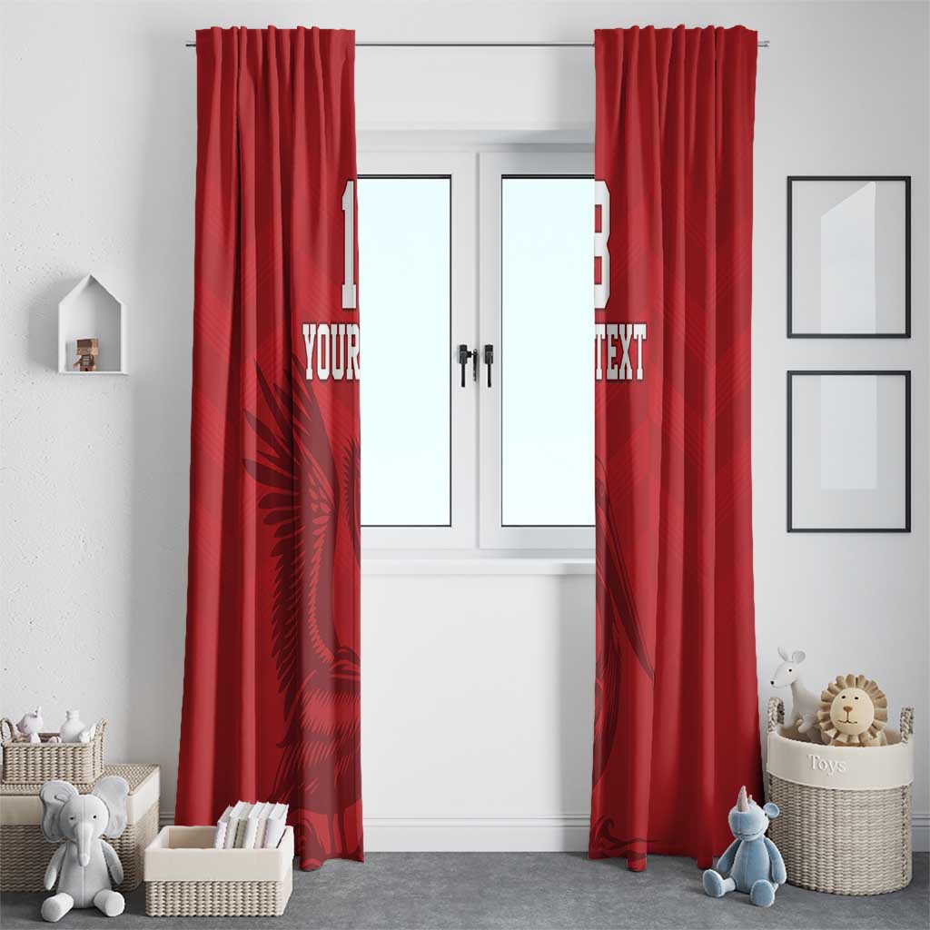 Custom Sint Maarten Football Red Version Window Curtain Go Champion