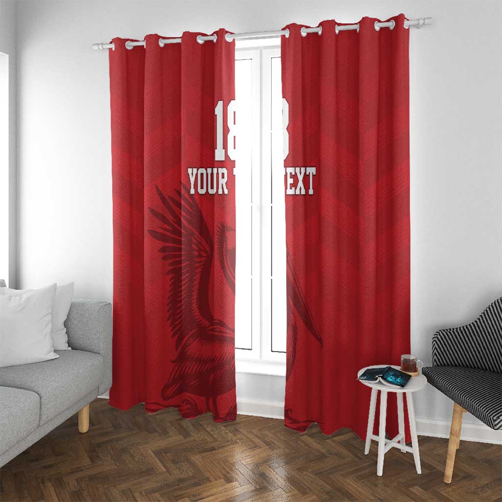 Custom Sint Maarten Football Red Version Window Curtain Go Champion