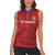 Custom Sint Maarten Football Red Version Women Sleeveless Polo Shirt Go Champion