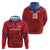 Custom Sint Maarten Football Red Version Zip Hoodie Go Champion