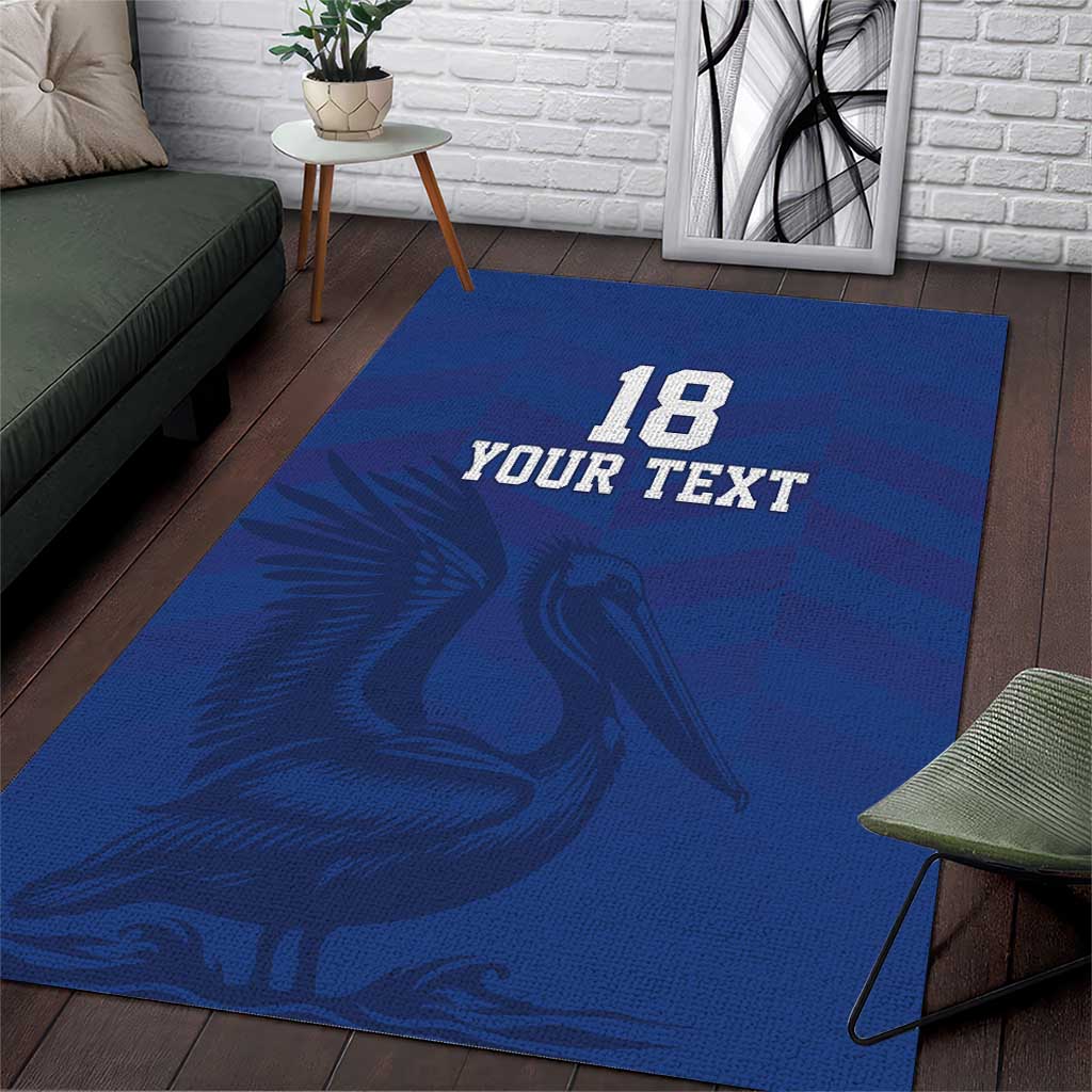 Custom Sint Maarten Football Blue Version Area Rug Go Champion