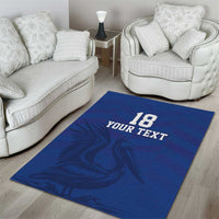 Custom Sint Maarten Football Blue Version Area Rug Go Champion