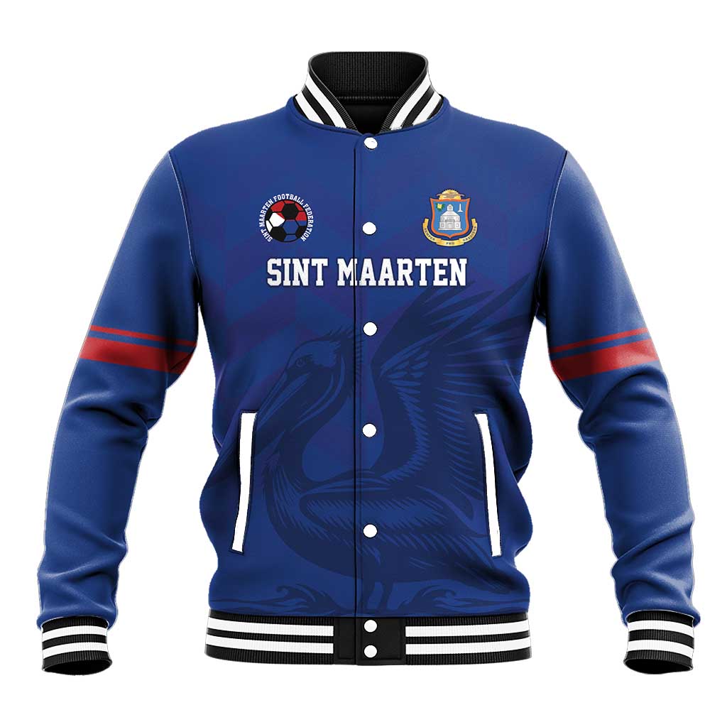 Custom Sint Maarten Football Blue Version Baseball Jacket Go Champion