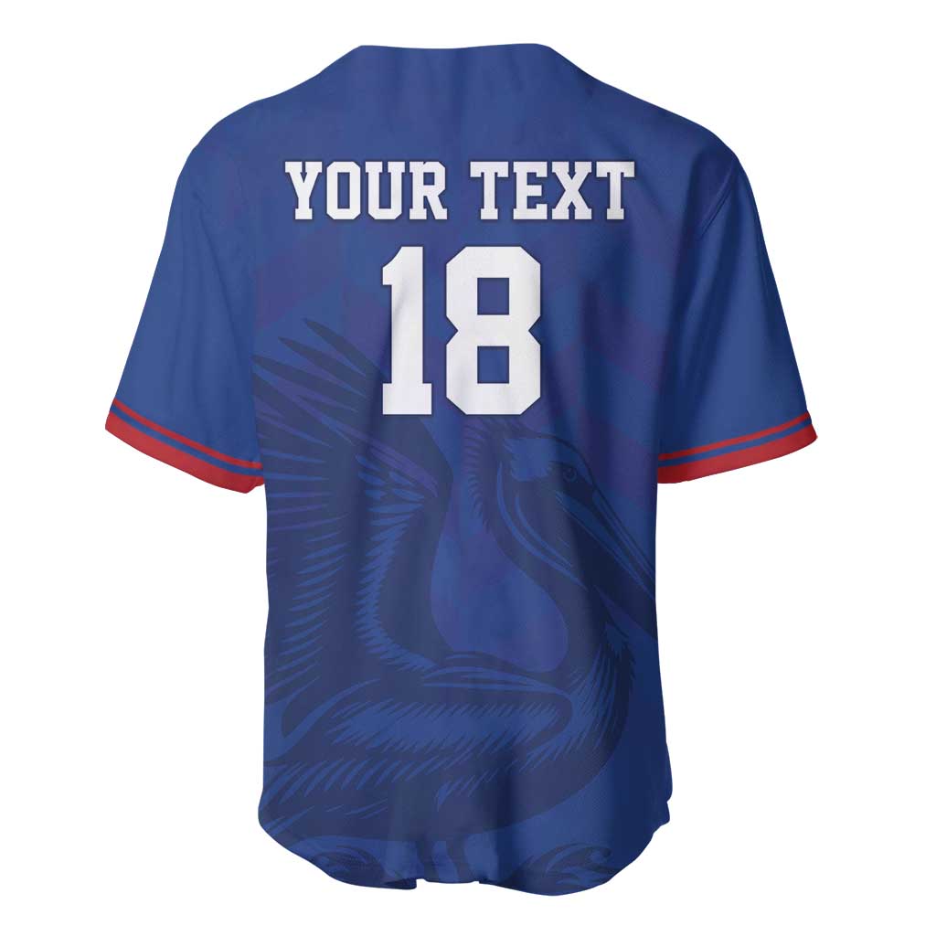 Custom Sint Maarten Football Blue Version Baseball Jersey Go Champion