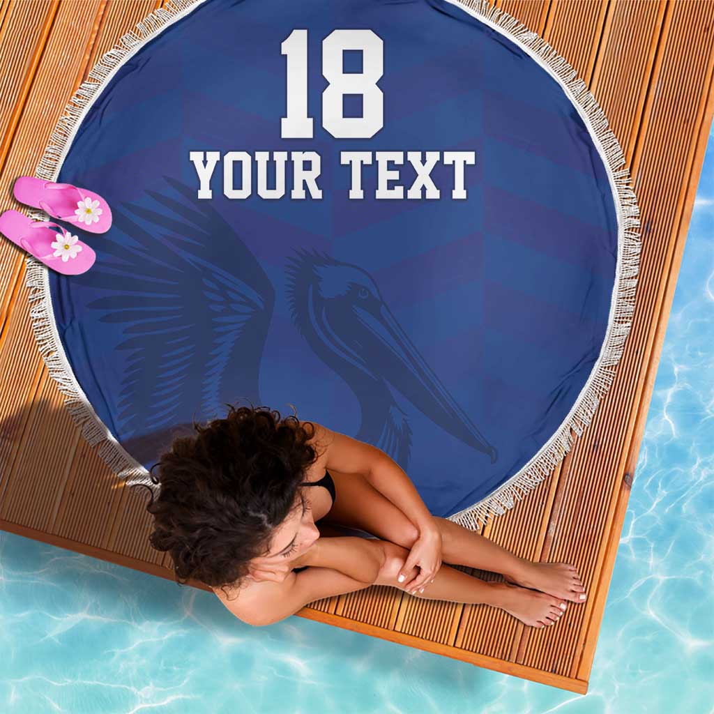 Custom Sint Maarten Football Blue Version Beach Blanket Go Champion