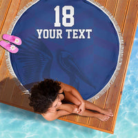 Custom Sint Maarten Football Blue Version Beach Blanket Go Champion