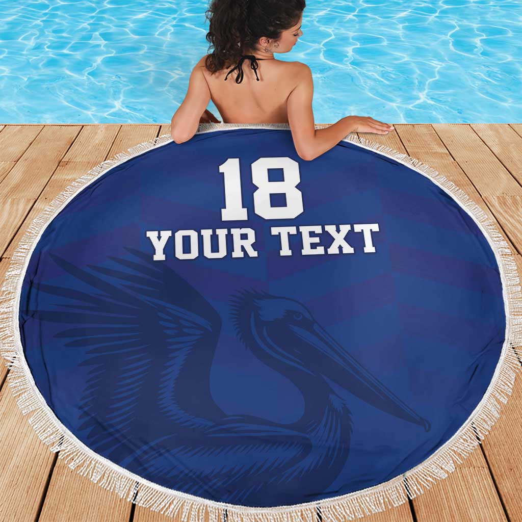 Custom Sint Maarten Football Blue Version Beach Blanket Go Champion
