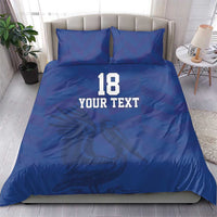 Custom Sint Maarten Football Blue Version Bedding Set Go Champion