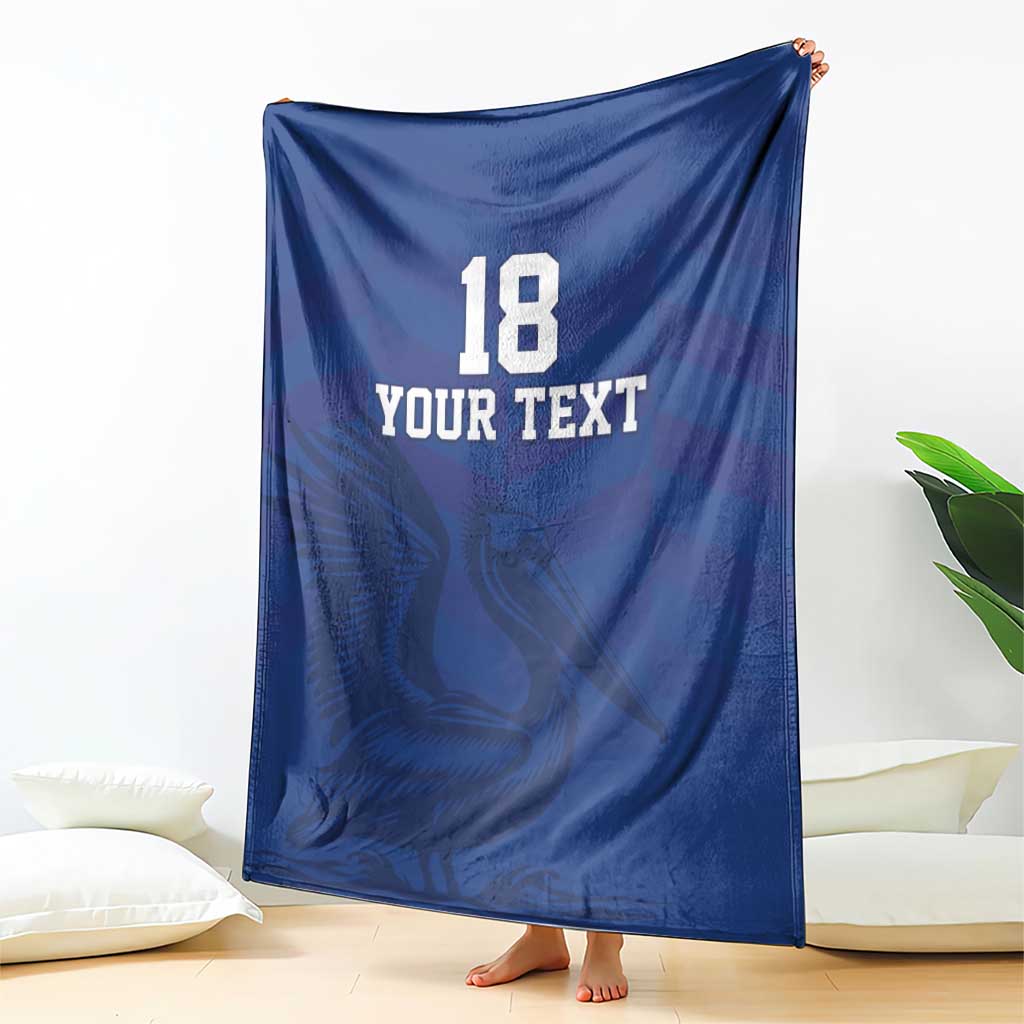Custom Sint Maarten Football Blue Version Blanket Go Champion