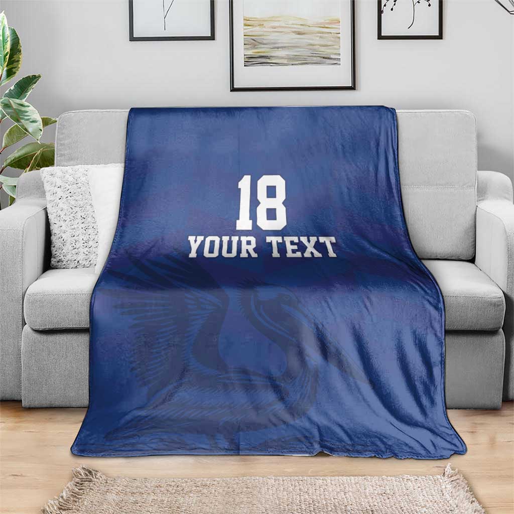 Custom Sint Maarten Football Blue Version Blanket Go Champion