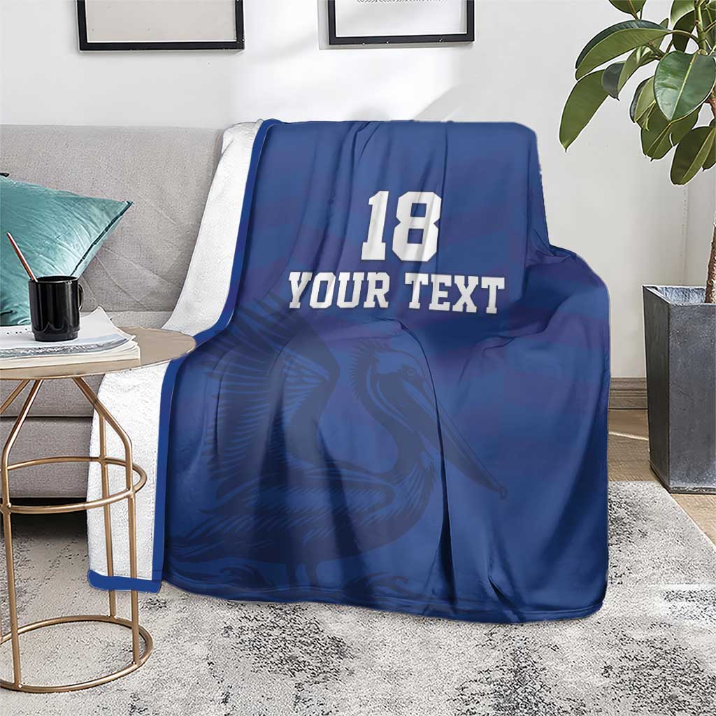 Custom Sint Maarten Football Blue Version Blanket Go Champion