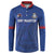 Custom Sint Maarten Football Blue Version Button Sweatshirt Go Champion
