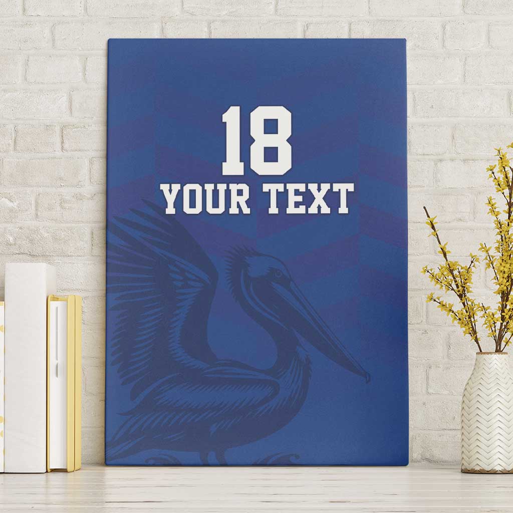 Custom Sint Maarten Football Blue Version Canvas Wall Art Go Champion