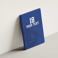 Custom Sint Maarten Football Blue Version Canvas Wall Art Go Champion