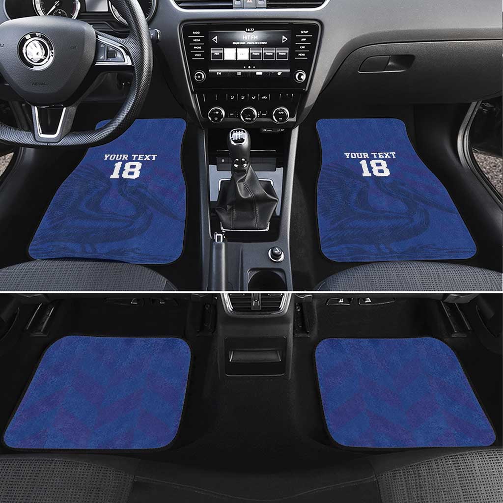 Custom Sint Maarten Football Blue Version Car Mats Go Champion