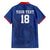 Custom Sint Maarten Football Blue Version Family Matching Off The Shoulder Long Sleeve Dress and Hawaiian Shirt Go Champion