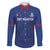 Custom Sint Maarten Football Blue Version Family Matching Off The Shoulder Long Sleeve Dress and Hawaiian Shirt Go Champion