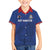 Custom Sint Maarten Football Blue Version Family Matching Off The Shoulder Long Sleeve Dress and Hawaiian Shirt Go Champion