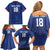 Custom Sint Maarten Football Blue Version Family Matching Off Shoulder Short Dress and Hawaiian Shirt Go Champion