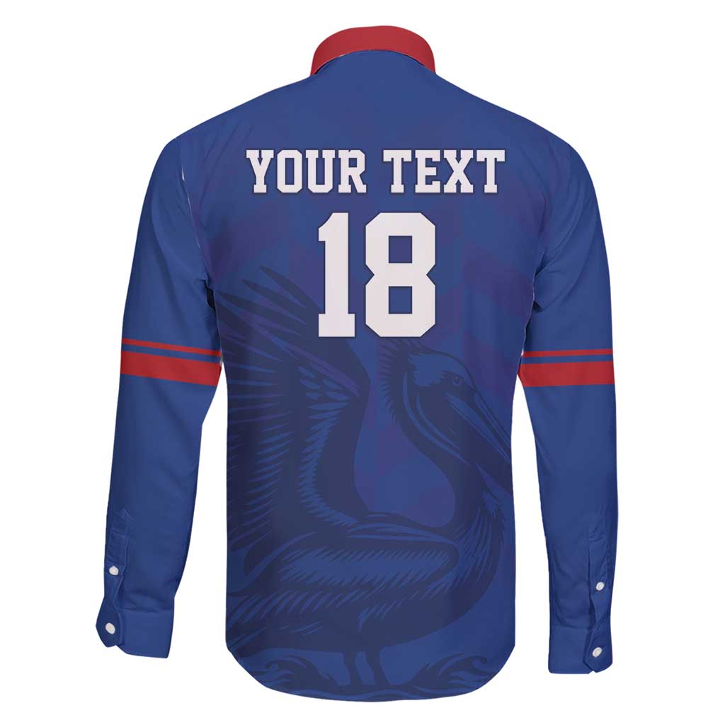 Custom Sint Maarten Football Blue Version Family Matching Short Sleeve Bodycon Dress and Hawaiian Shirt Go Champion