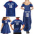 Custom Sint Maarten Football Blue Version Family Matching Summer Maxi Dress and Hawaiian Shirt Go Champion