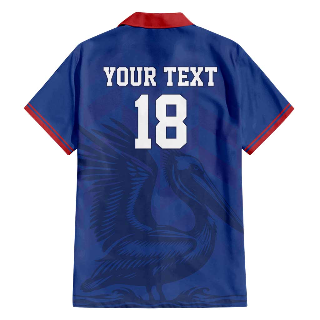 Custom Sint Maarten Football Blue Version Family Matching Tank Maxi Dress and Hawaiian Shirt Go Champion