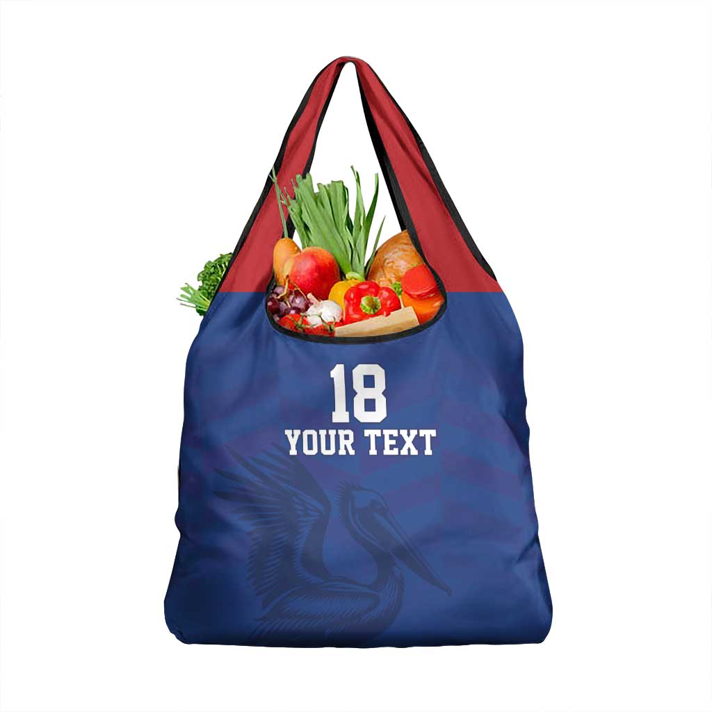 Custom Sint Maarten Football Blue Version Grocery Bag Go Champion