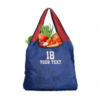Custom Sint Maarten Football Blue Version Grocery Bag Go Champion