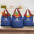 Custom Sint Maarten Football Blue Version Grocery Bag Go Champion