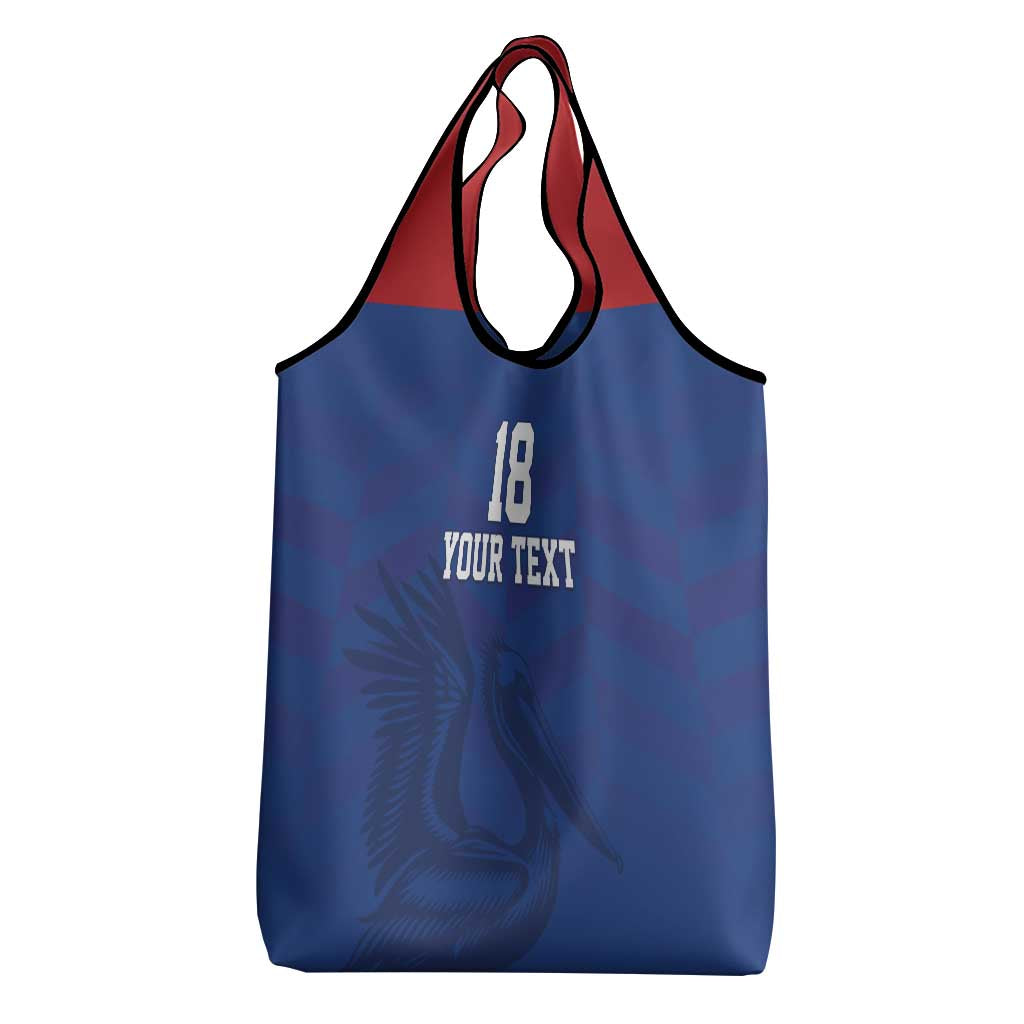 Custom Sint Maarten Football Blue Version Grocery Bag Go Champion