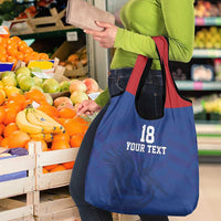 Custom Sint Maarten Football Blue Version Grocery Bag Go Champion