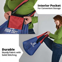 Custom Sint Maarten Football Blue Version Grocery Bag Go Champion