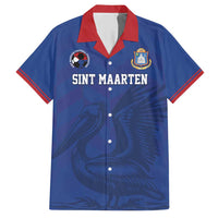 Custom Sint Maarten Football Blue Version Hawaiian Shirt Go Champion