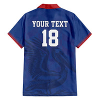 Custom Sint Maarten Football Blue Version Hawaiian Shirt Go Champion