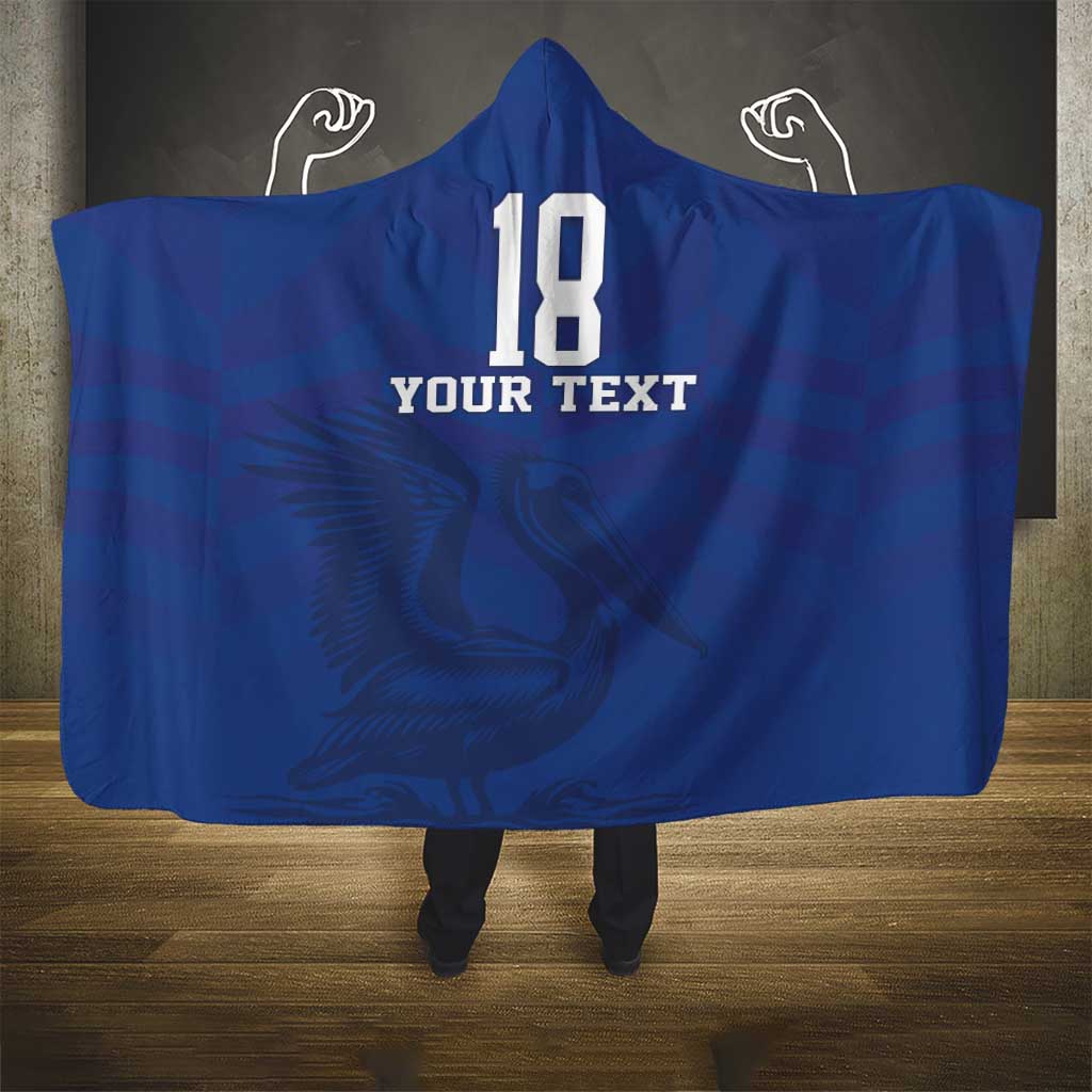 Custom Sint Maarten Football Blue Version Hooded Blanket Go Champion