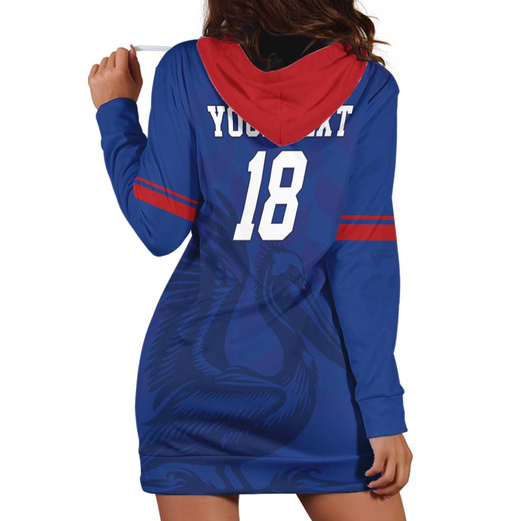 Custom Sint Maarten Football Blue Version Hoodie Dress Go Champion