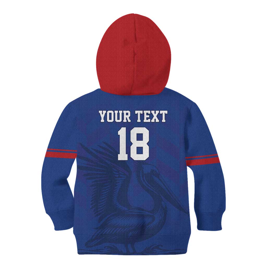 Custom Sint Maarten Football Blue Version Kid Hoodie Go Champion