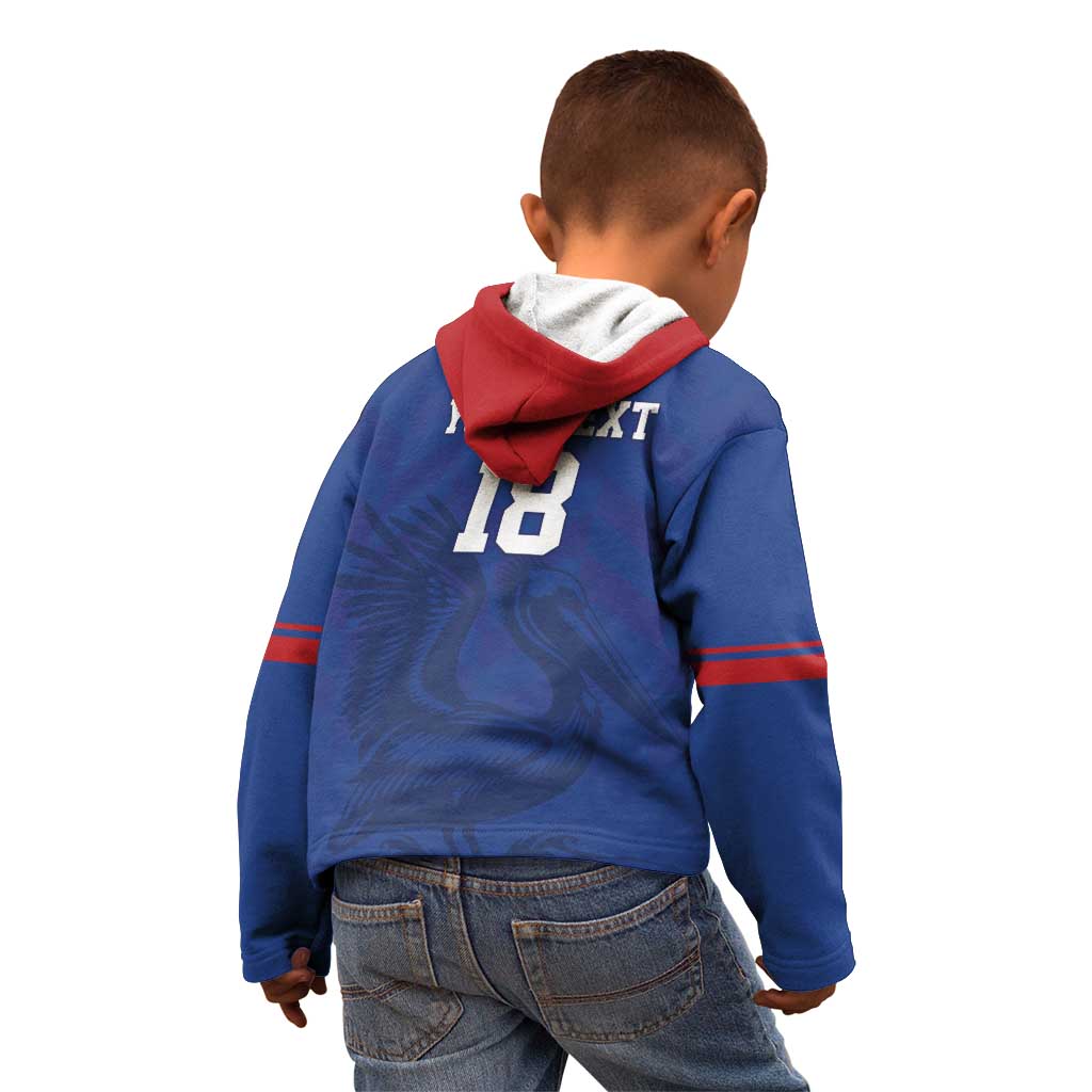 Custom Sint Maarten Football Blue Version Kid Hoodie Go Champion