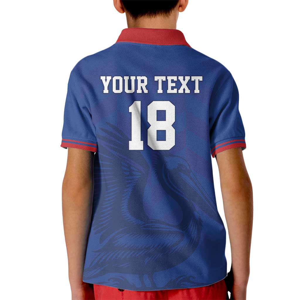 Custom Sint Maarten Football Blue Version Kid Polo Shirt Go Champion