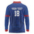 Custom Sint Maarten Football Blue Version Long Sleeve Polo Shirt Go Champion
