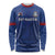 Custom Sint Maarten Football Blue Version Long Sleeve Shirt Go Champion