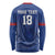 Custom Sint Maarten Football Blue Version Long Sleeve Shirt Go Champion