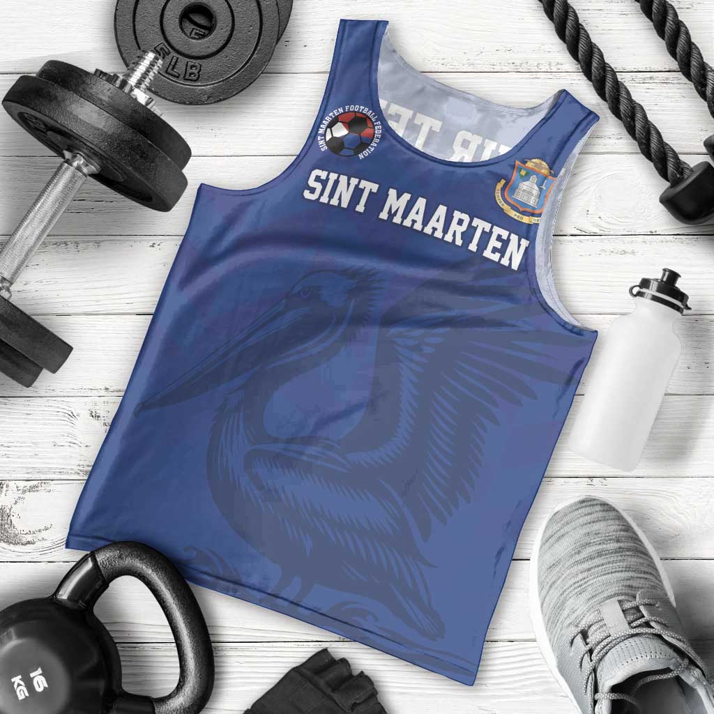 Custom Sint Maarten Football Blue Version Men Tank Top Go Champion