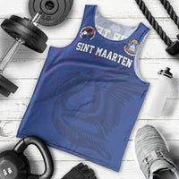 Custom Sint Maarten Football Blue Version Men Tank Top Go Champion